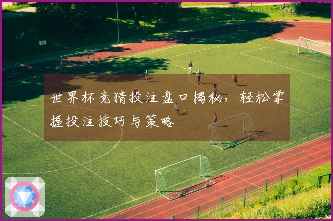 世界杯竞猜投注盘口揭秘，轻松掌握投注技巧与策略